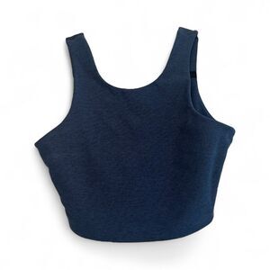 Outdoor Voices Navy Blue Colorblock Crop Tank Top - S